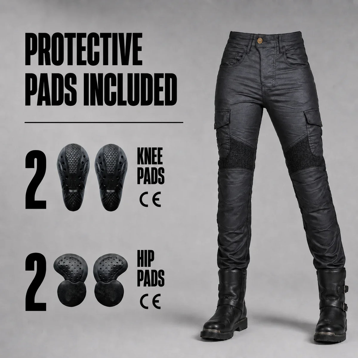 EKON Women’s MotoFlex Armored Riding Pants