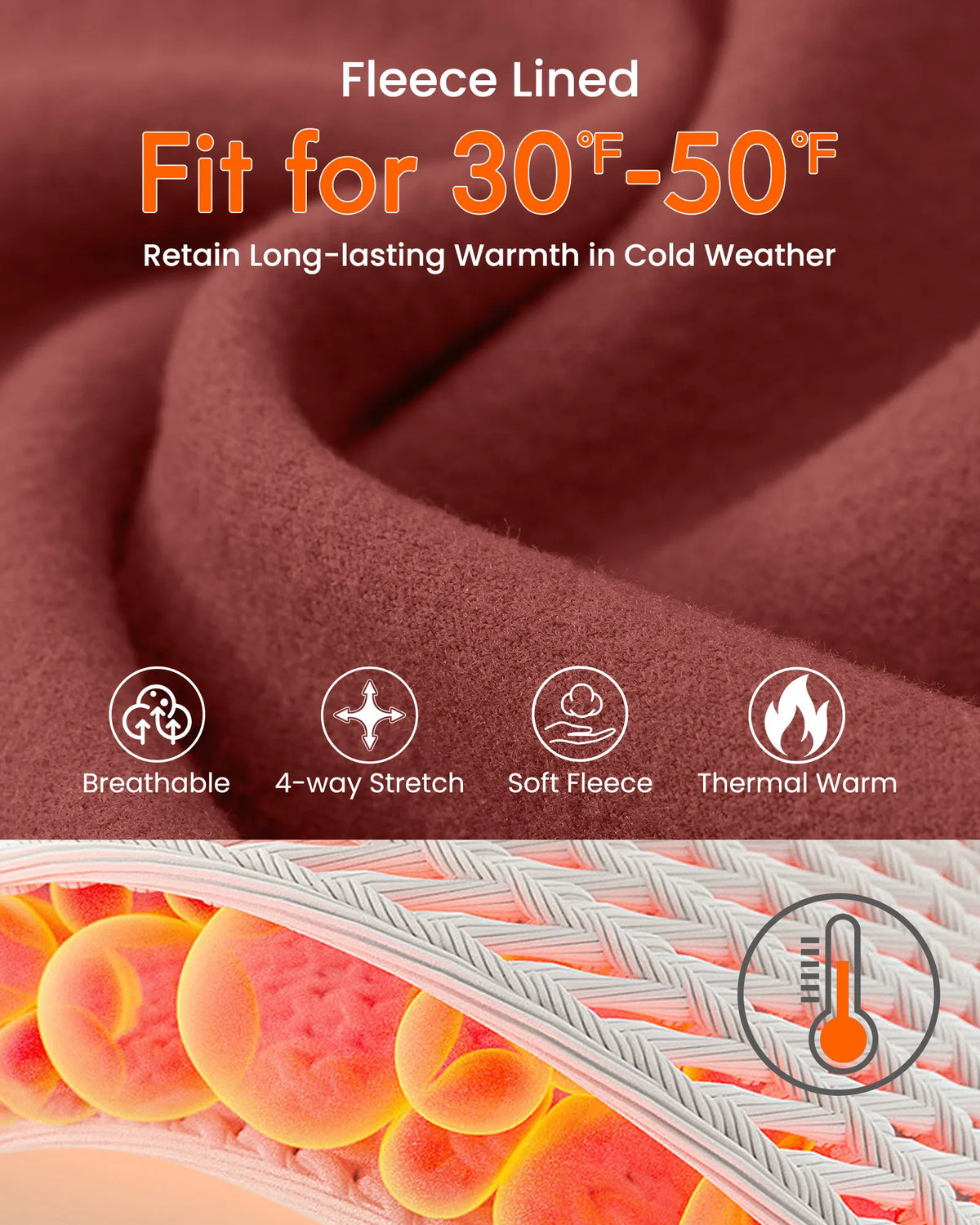 Fleece Lined High-Waist Work Flare Pants