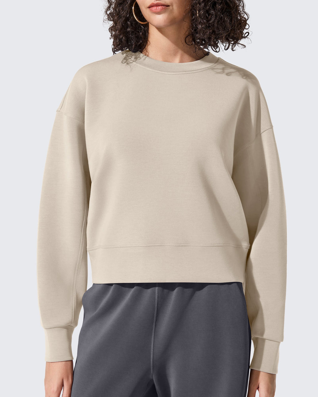 Smoofit Crewneck Pullover Loose Sweatshirts