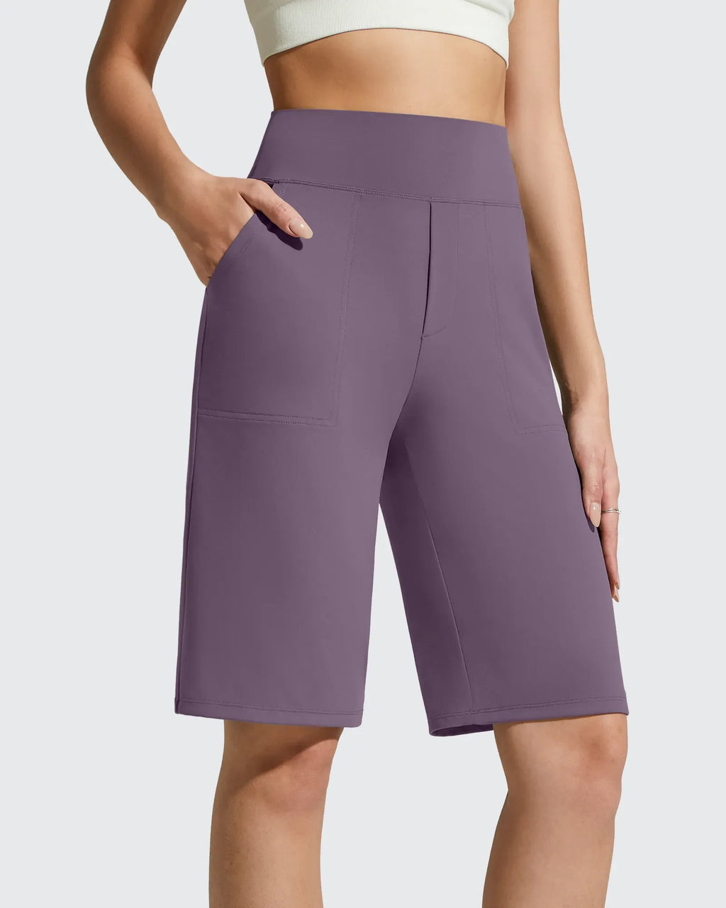 EverGoing Bermuda Pockets Knee Length Shorts 10"