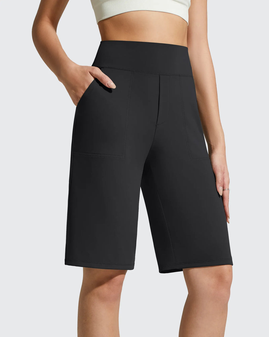 EverGoing Bermuda Pockets Knee Length Shorts 10"