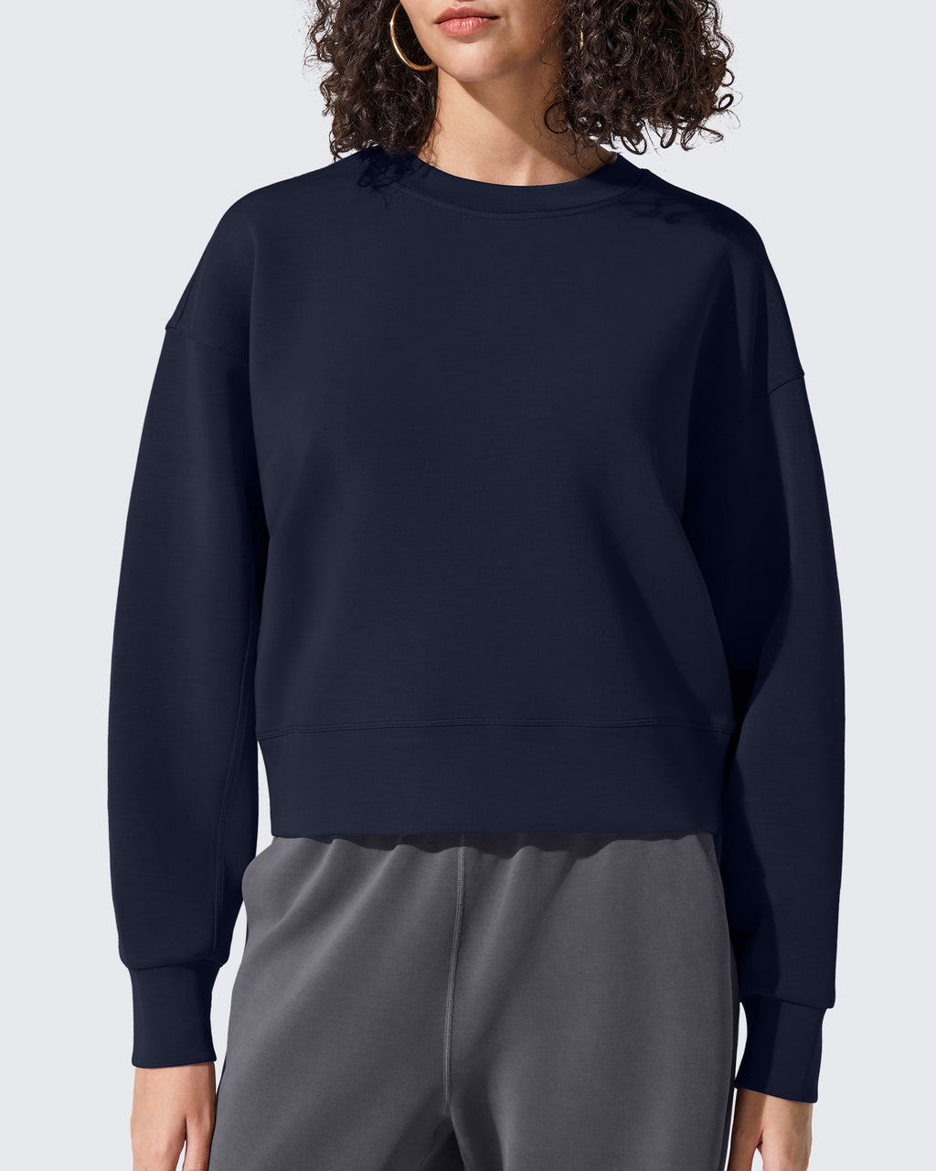 Smoofit Crewneck Pullover Loose Sweatshirts