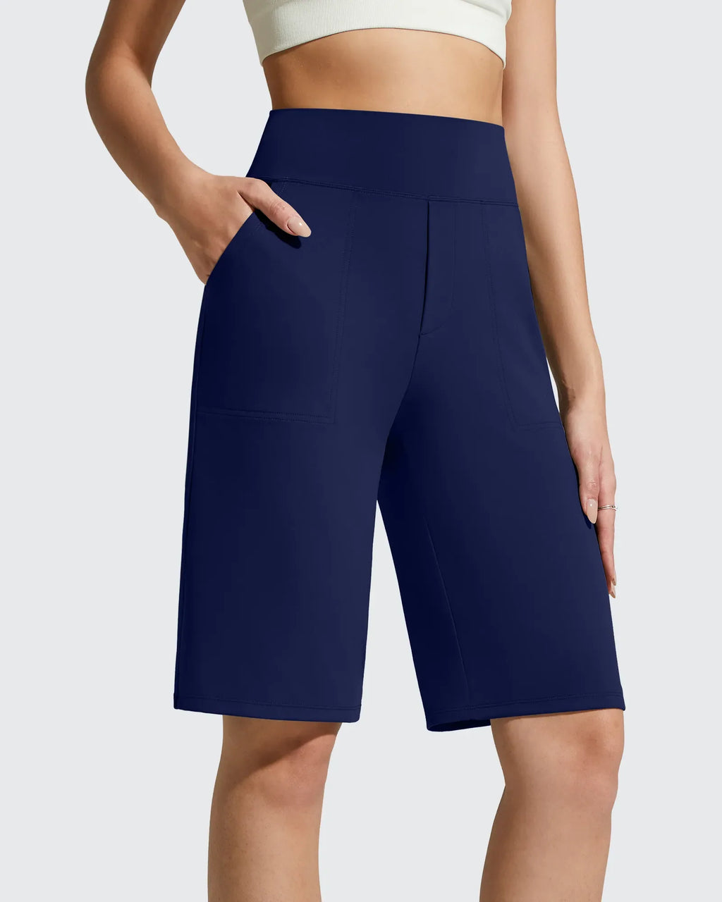 EverGoing Bermuda Pockets Knee Length Shorts 10"