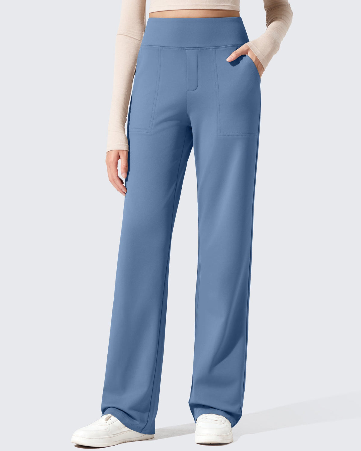 EverGoing Fleece Lined High-Waisted Dressy Pants