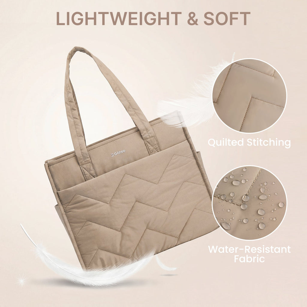 G4Free Lightweight Quilted Tote with Laptop Compartment