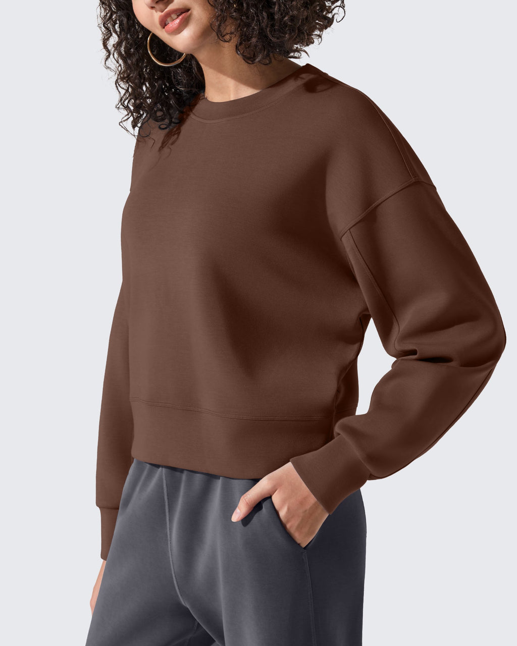 Smoofit Crewneck Pullover Loose Sweatshirts