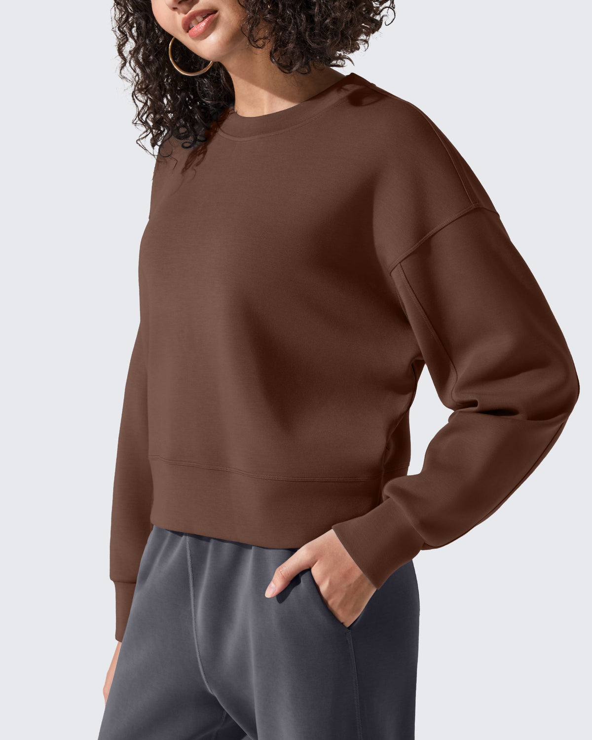 Smoofit Crewneck Pullover Loose Sweatshirts