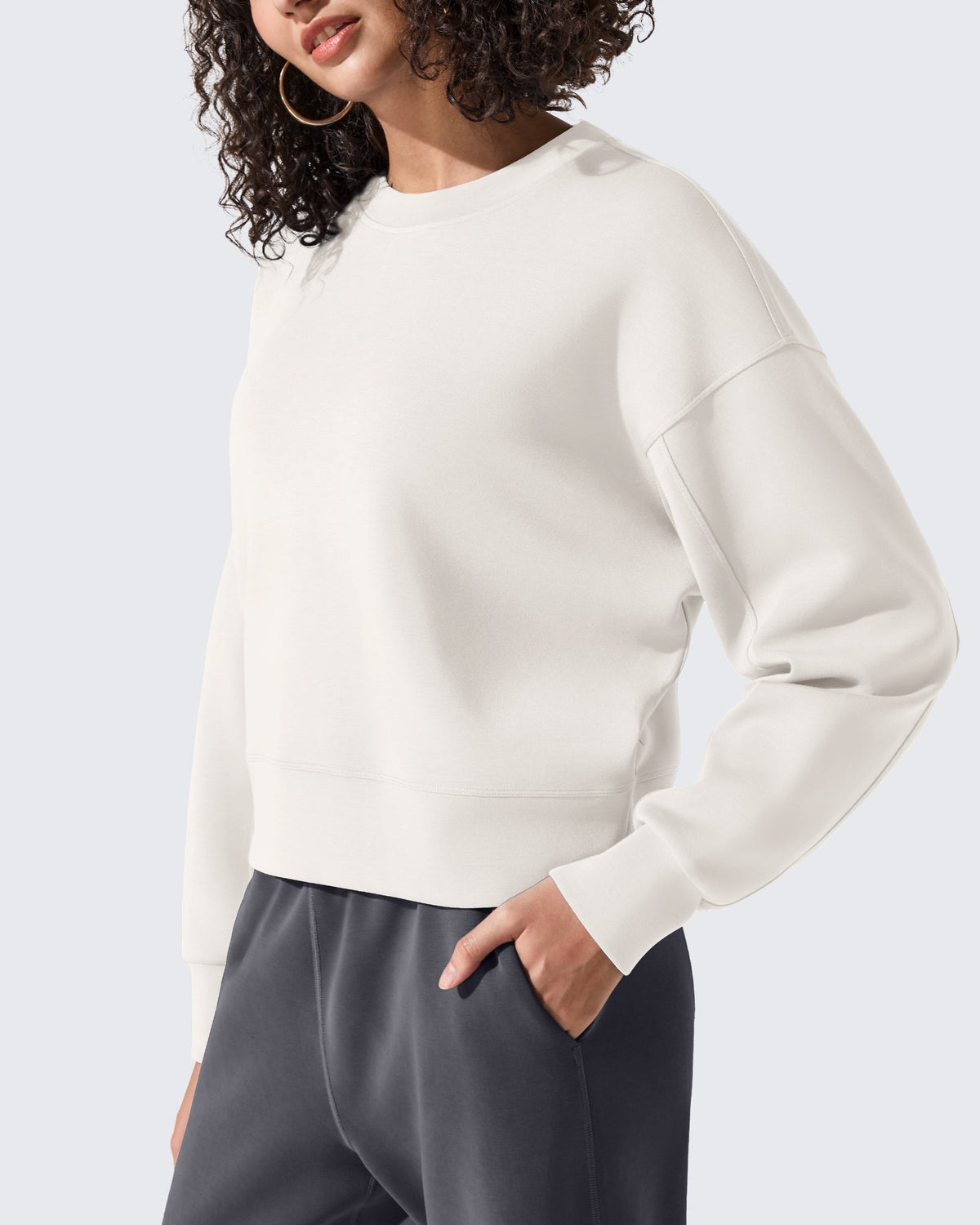 Smoofit Crewneck Pullover Loose Sweatshirts