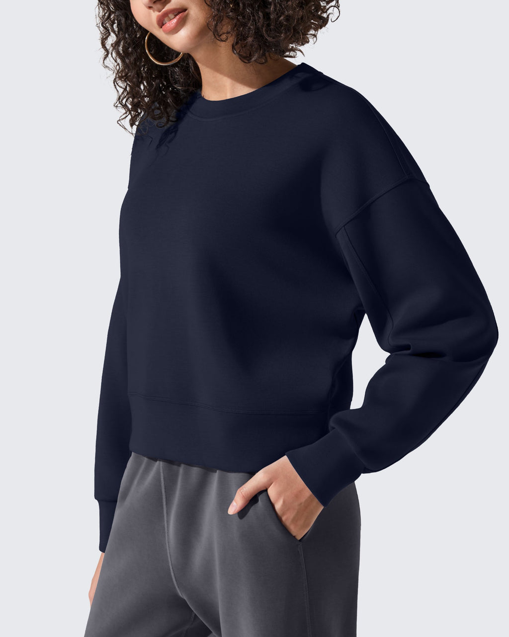 Smoofit Crewneck Pullover Loose Sweatshirts
