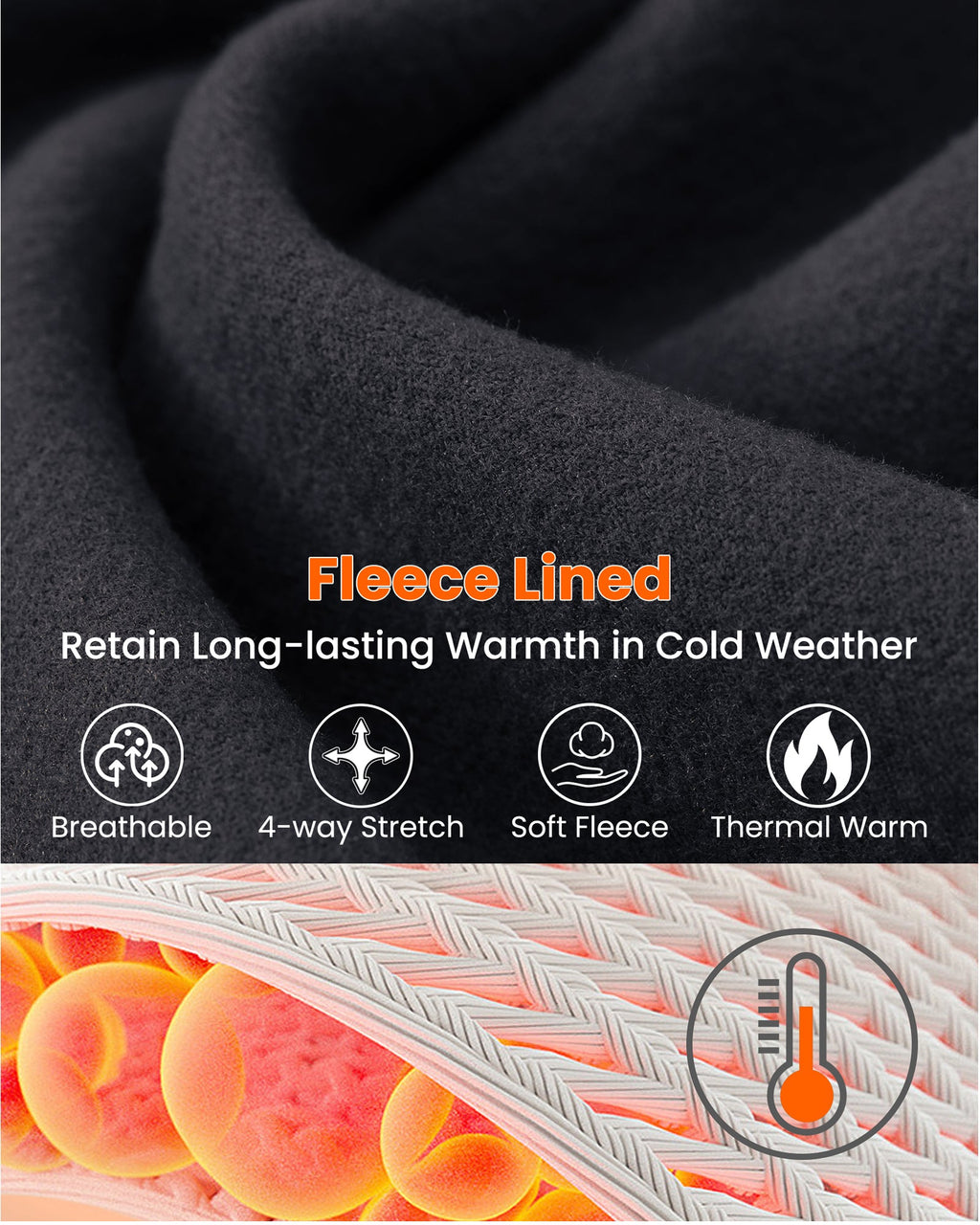 Fleece Lined High-Waist Work Flare Pants