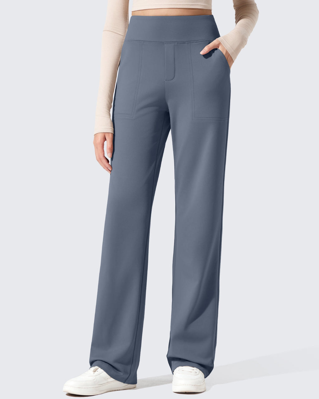 EverGoing Fleece Lined High-Waisted Dressy Pants