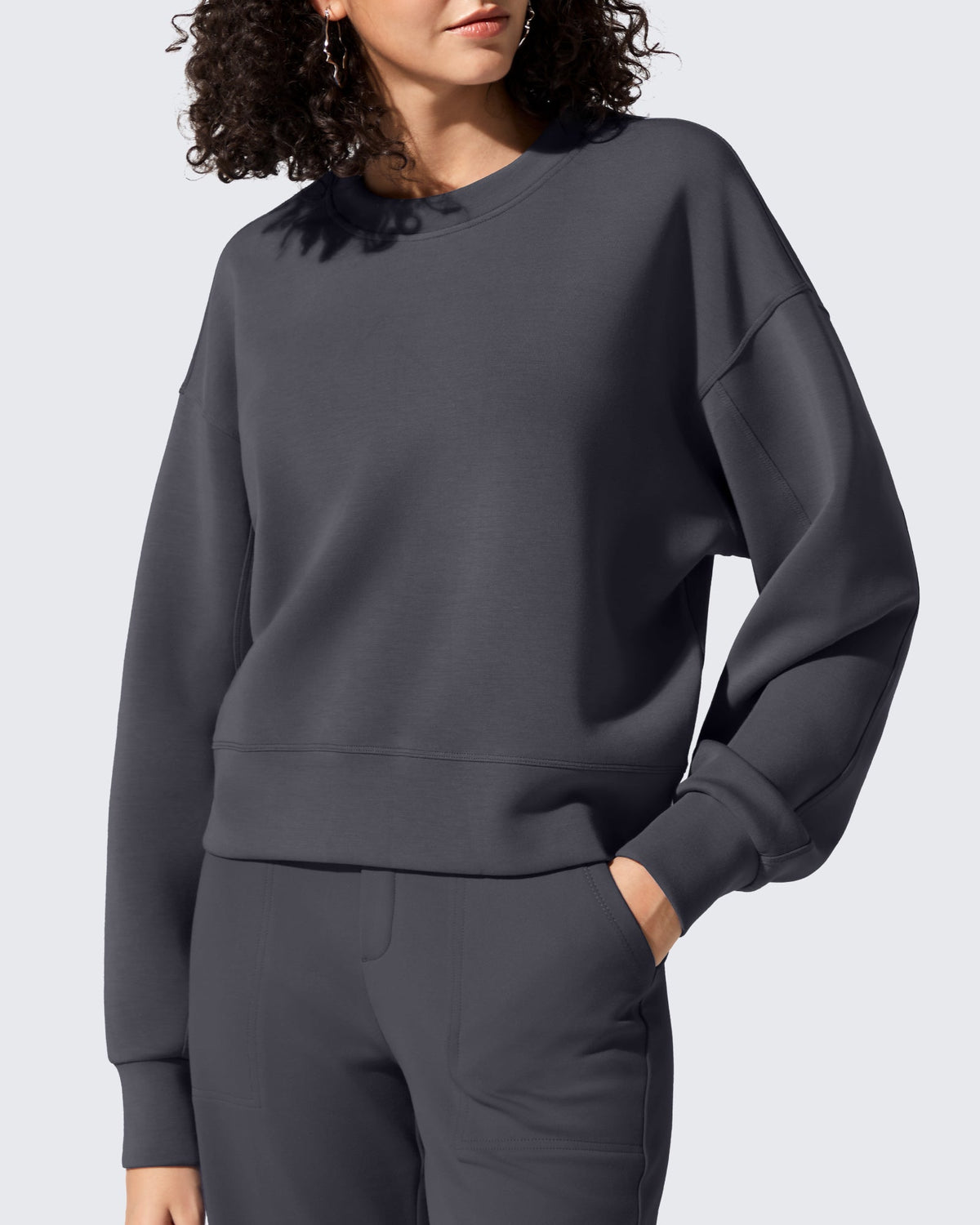 Smoofit Crewneck Pullover Loose Sweatshirts