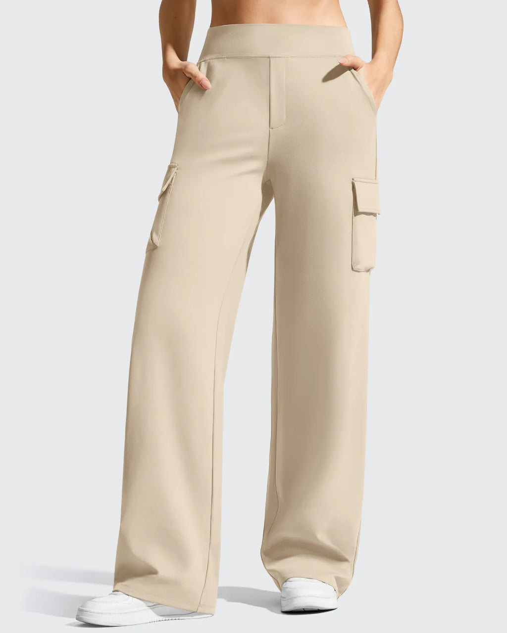 EverGoing High-Waist 4 Pockets Wide Leg Cargo Pants