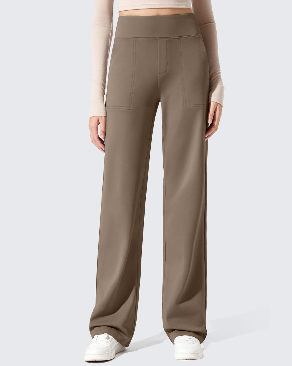 EverGoing Fleece Lined High-Waisted Dressy Pants