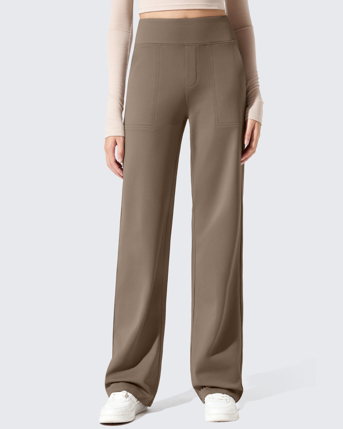 EverGoing Fleece Lined High-Waisted Dressy Pants