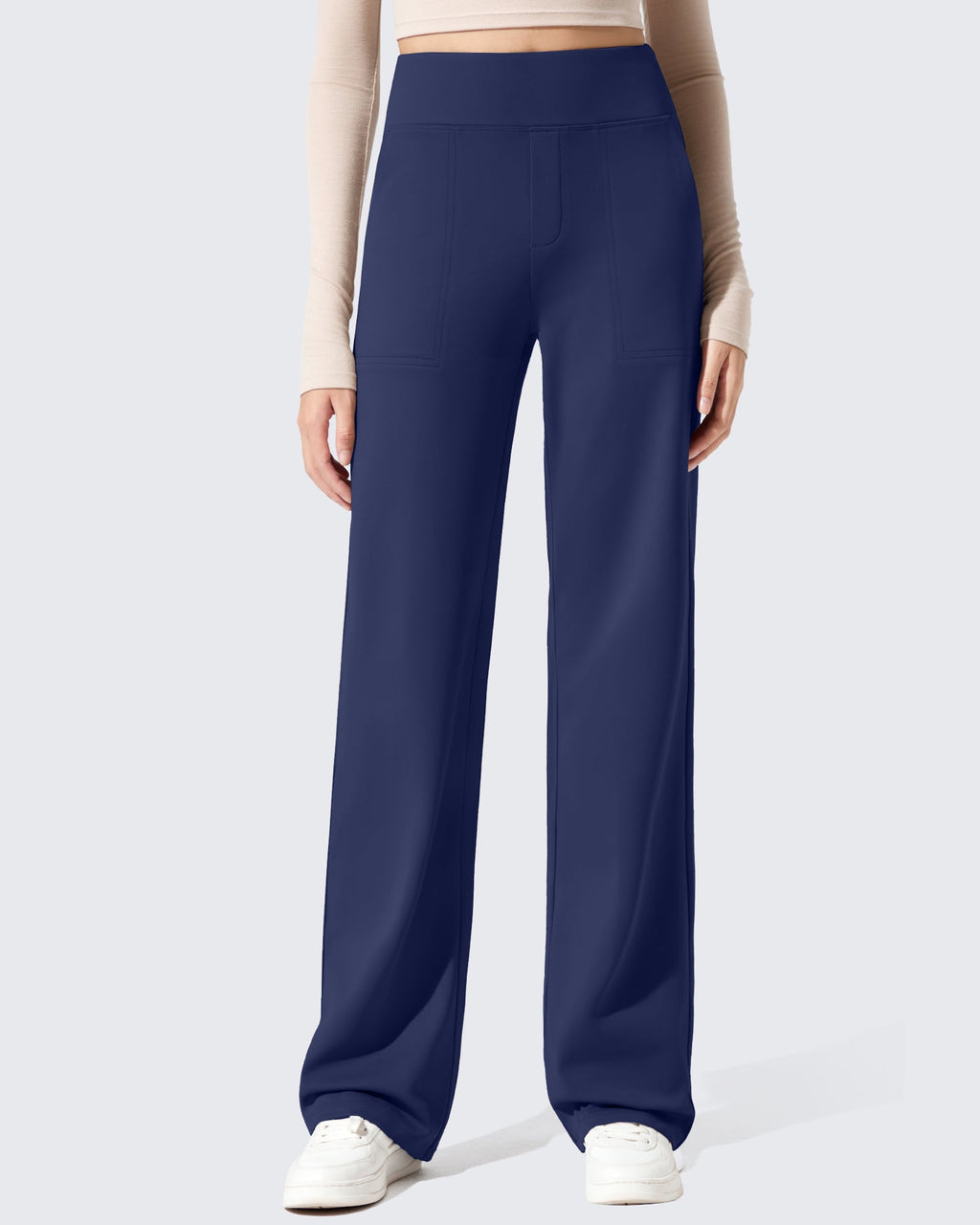 EverGoing Fleece Lined High-Waisted Dressy Pants