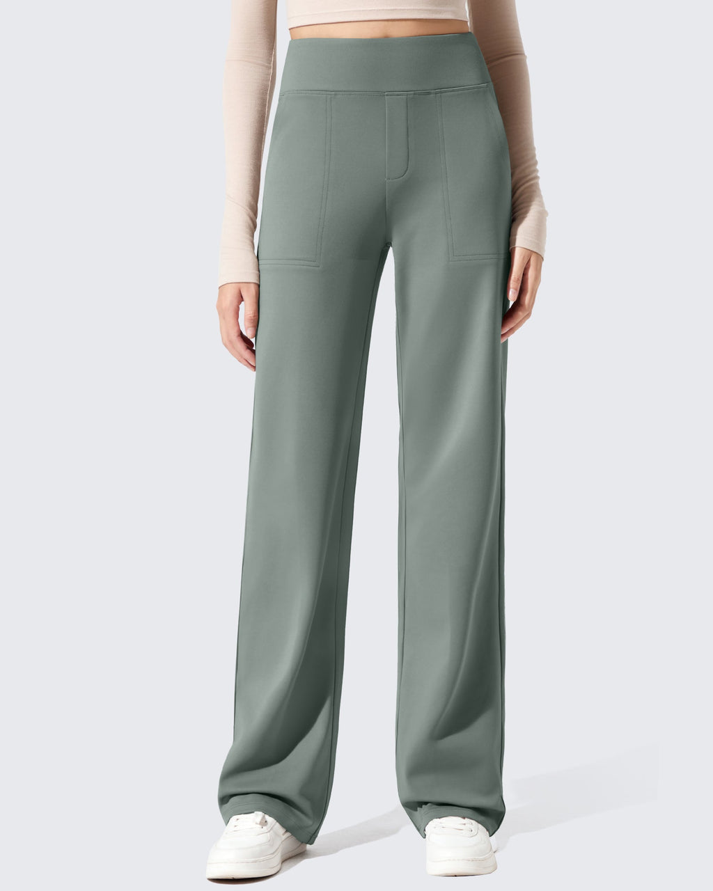 EverGoing Fleece Lined High-Waisted Dressy Pants