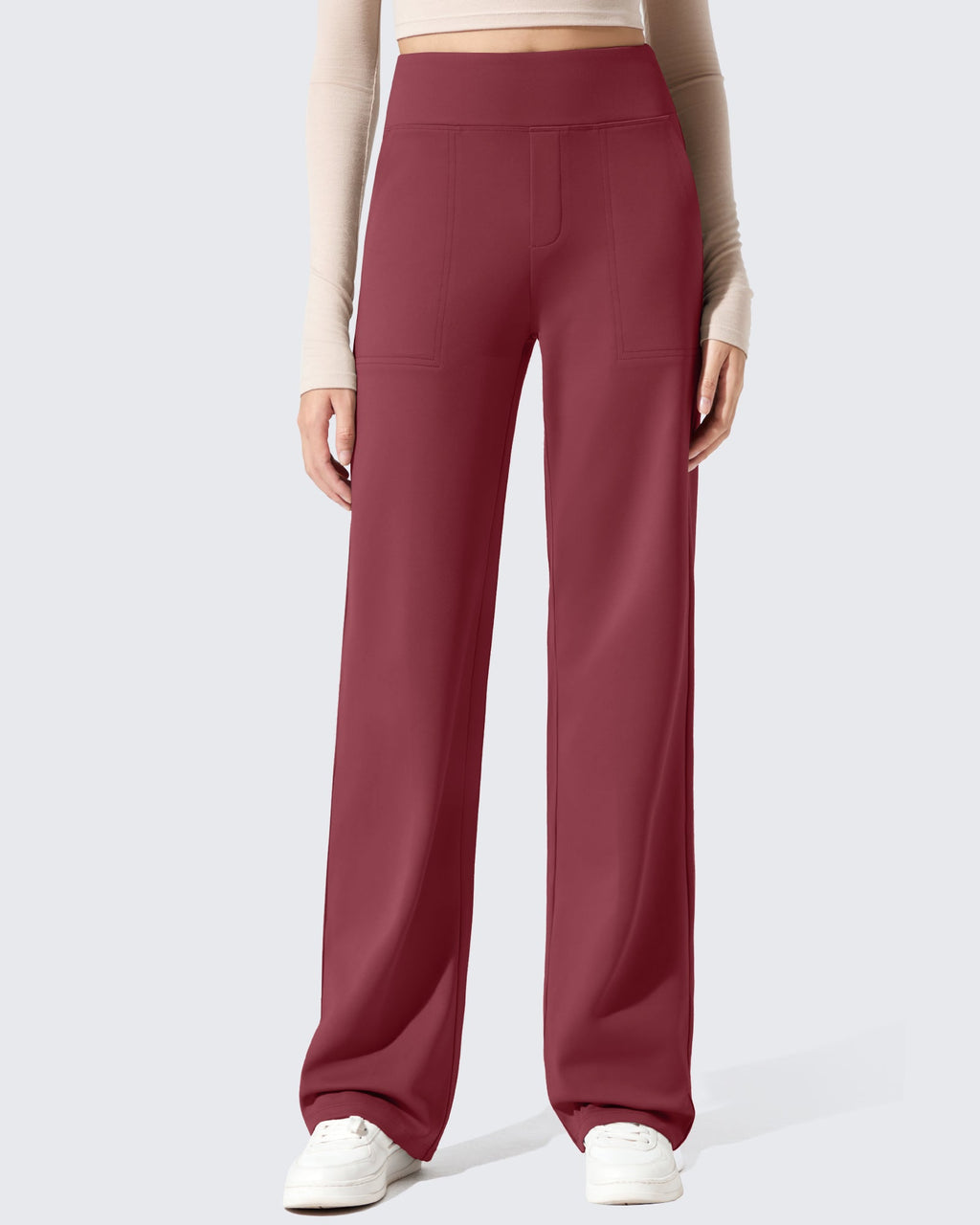 EverGoing Fleece Lined High-Waisted Dressy Pants