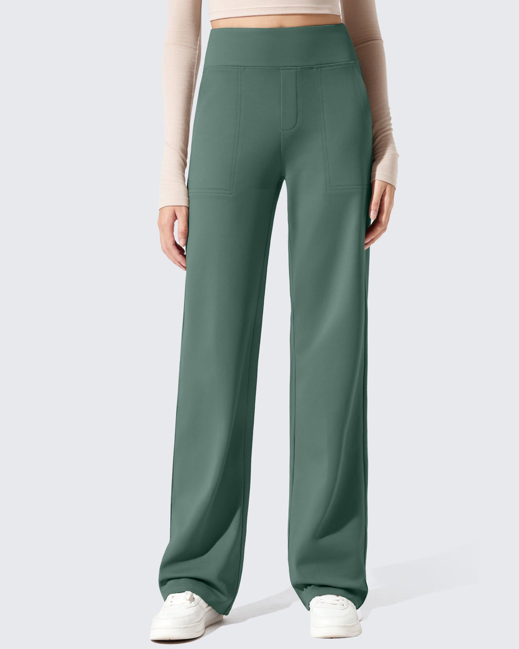 EverGoing Fleece Lined High-Waisted Dressy Pants
