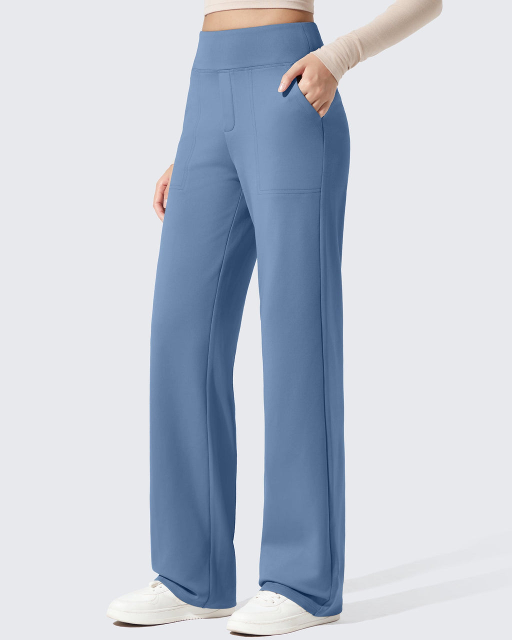 EverGoing Fleece Lined High-Waisted Dressy Pants