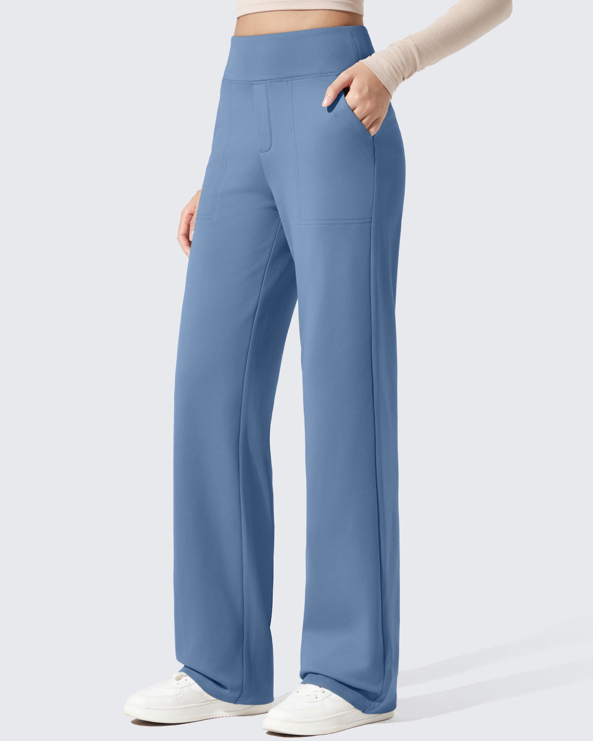 EverGoing Fleece Lined High-Waisted Dressy Pants