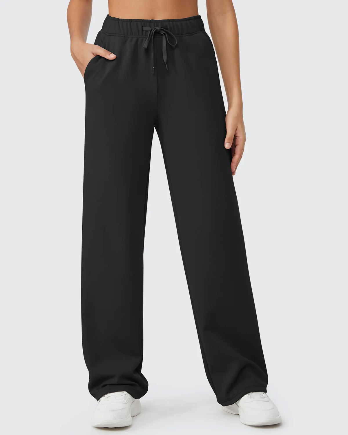 EverGoing Loose Fleece Lined Drawstring Casual Pants Petite
