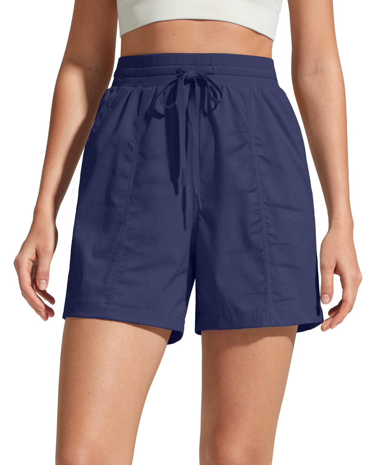 G4Free 4" High Waisted Casual Shorts with Pockets