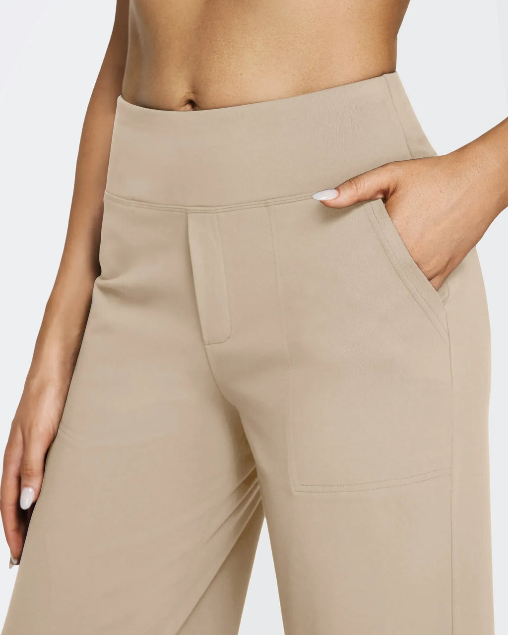 EverGoing Loose High-Waist Business Casual Pants 35''