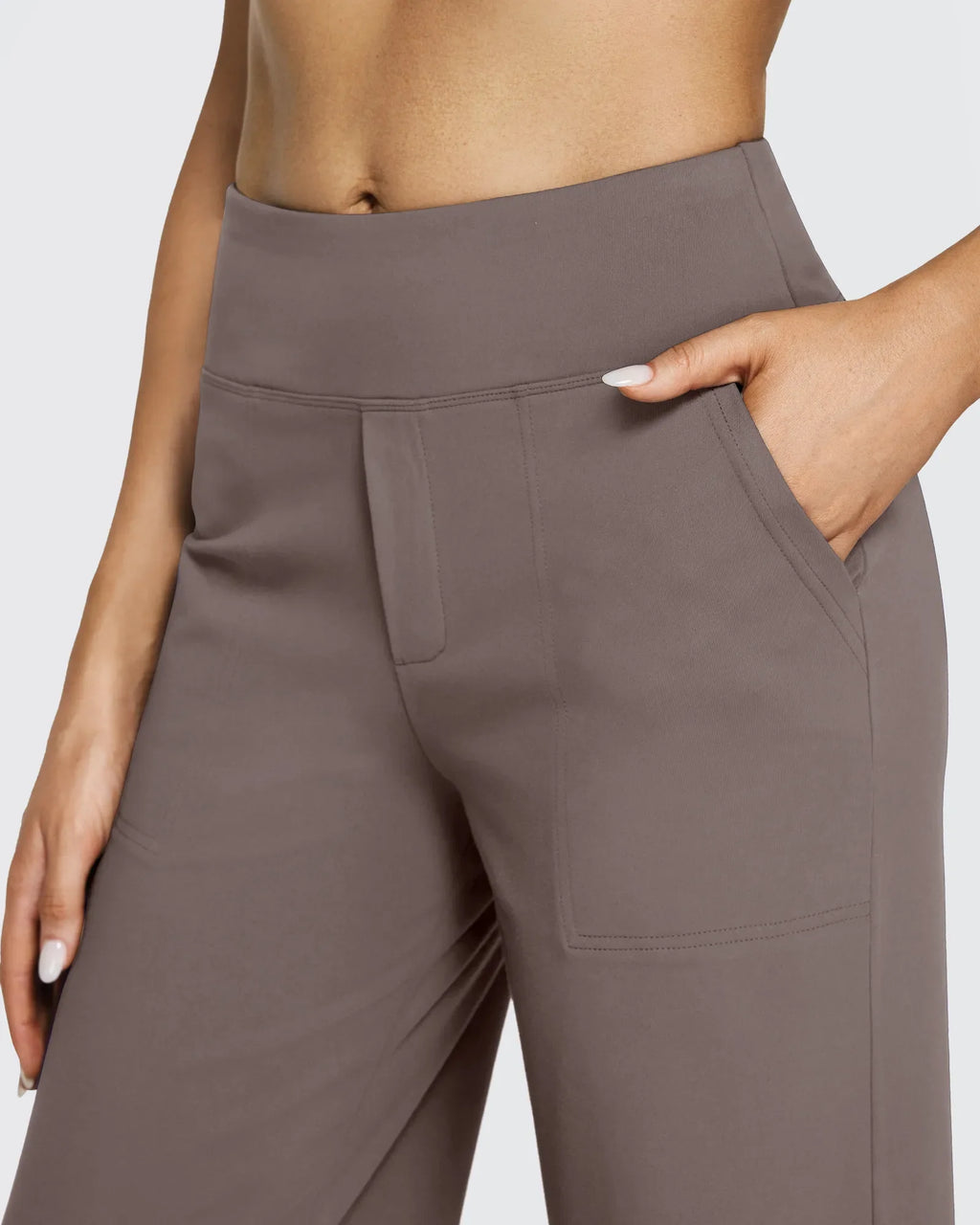 EverGoing Loose High-Waist Business Casual Pants 35''