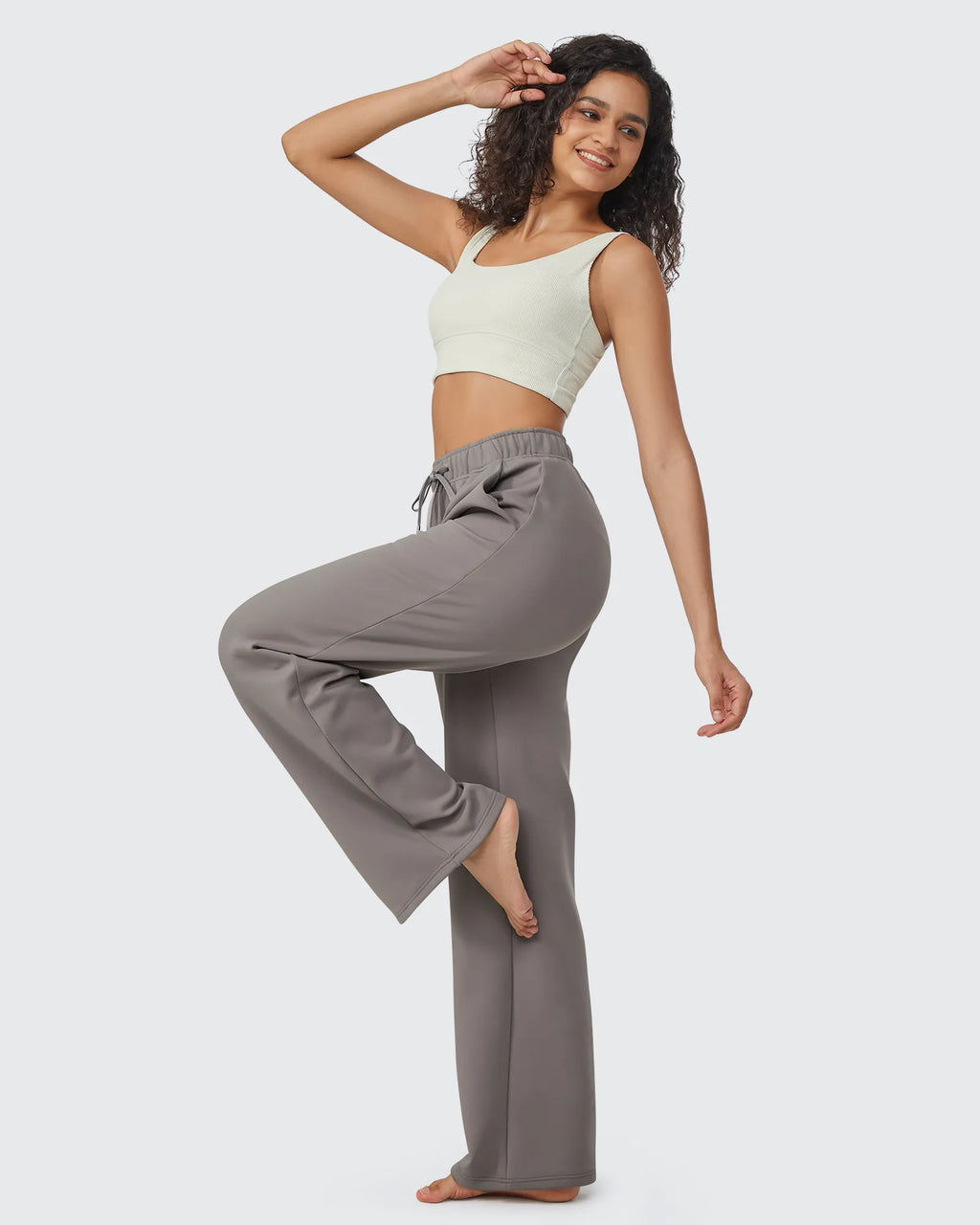 EverGoing Loose Fleece Lined Drawstring Casual Pants Petite