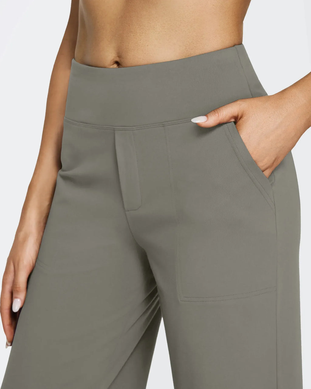 EverGoing Loose High-Waist Business Casual Pants 35''