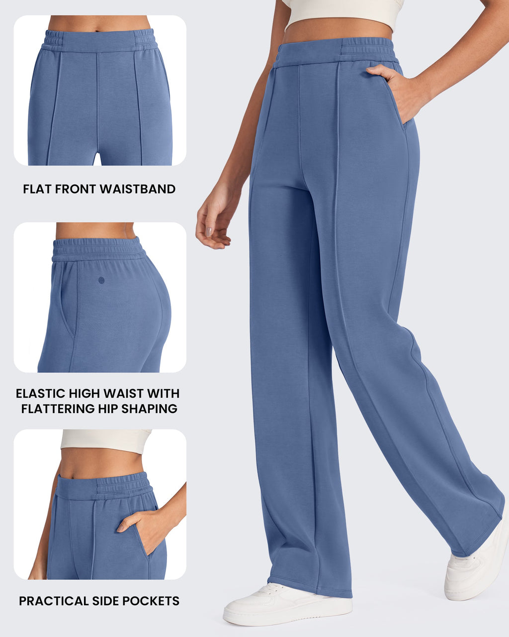 Smoofit Loose High-Rise Elastic Dressy Pants Extra Tall