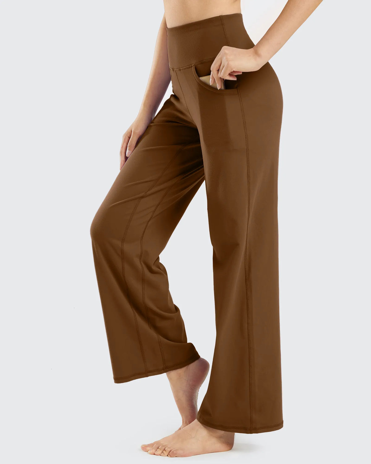 Wide Leg Pants Woman Yoga Pants with Pockets Tall