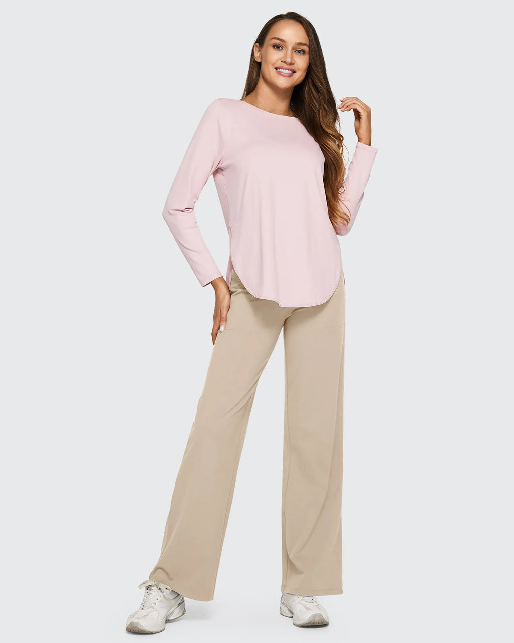EverGoing Loose High-Waist Business Casual Pants 35''