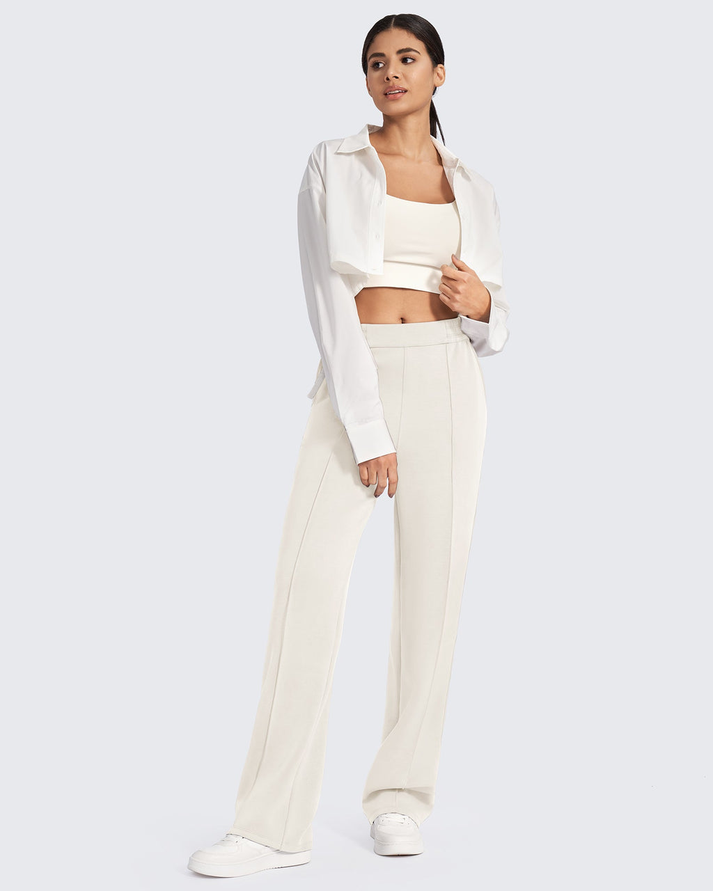 Smoofit Loose High-Rise Elastic Dressy Pants Extra Tall