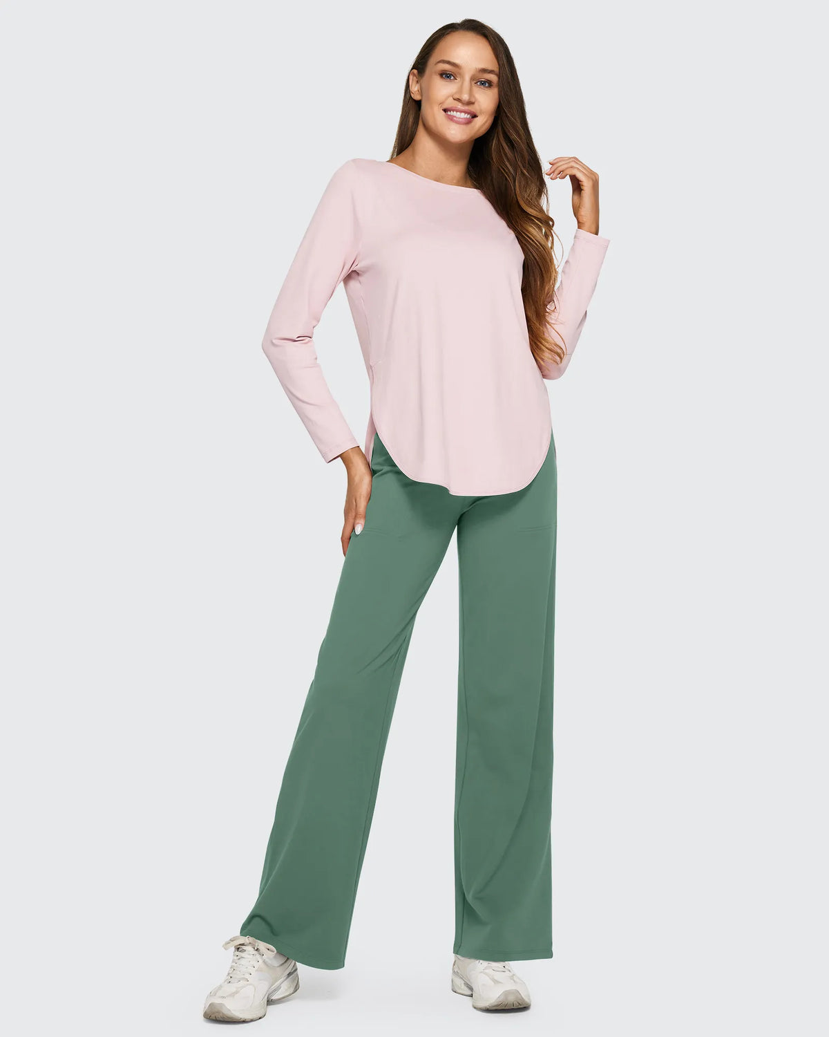 EverGoing Loose High-Waist Business Casual Pants 35''