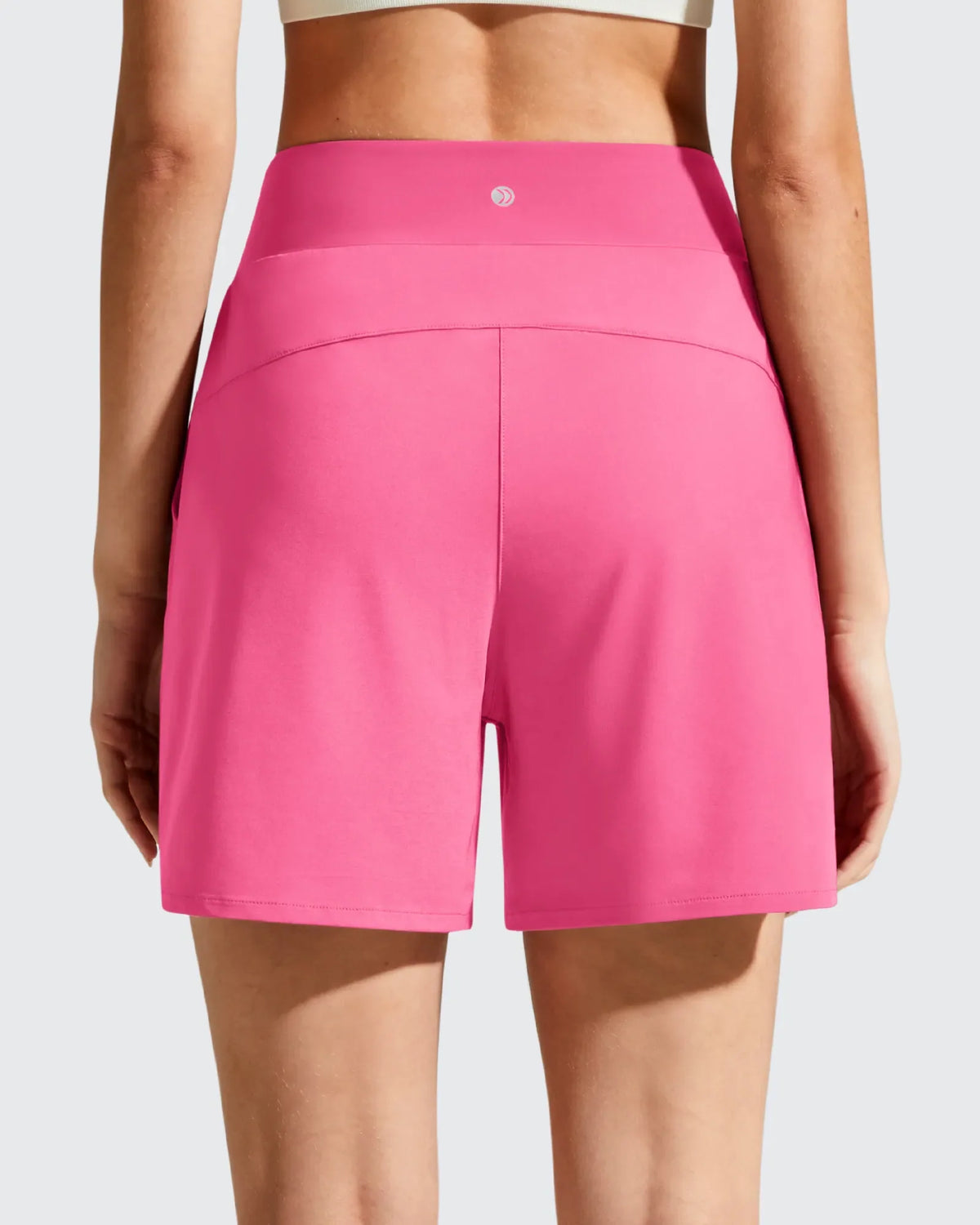 Chillwhisp Built-in Brief Liner High Waist Athletic Shorts