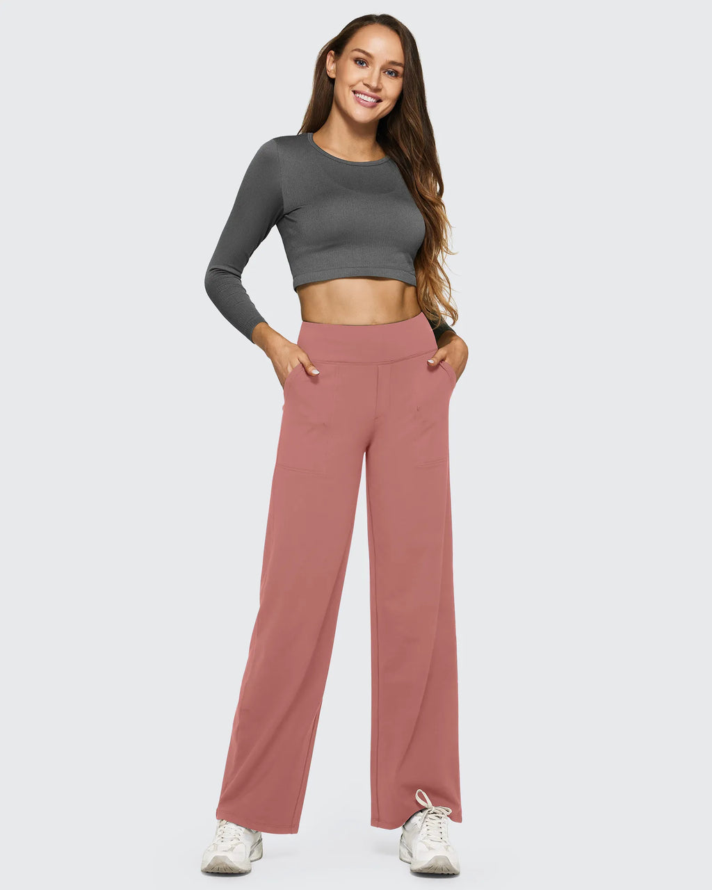 EverGoing Loose High-Waist Business Casual Pants 35''