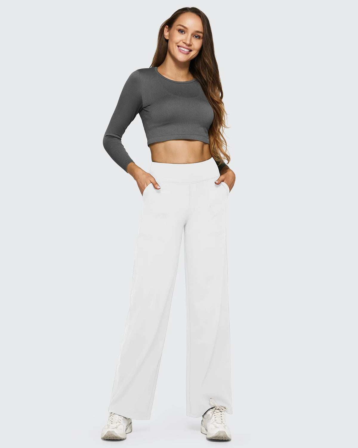 EverGoing Loose High-Waist Business Casual Pants 35''