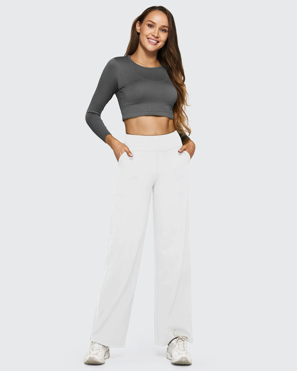 EverGoing Wide Leg Yoga Pants Business Casual 27''