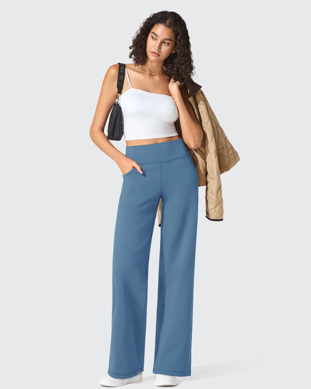 BareFeel Seamless High-Waist Dressy Wide Leg Pants