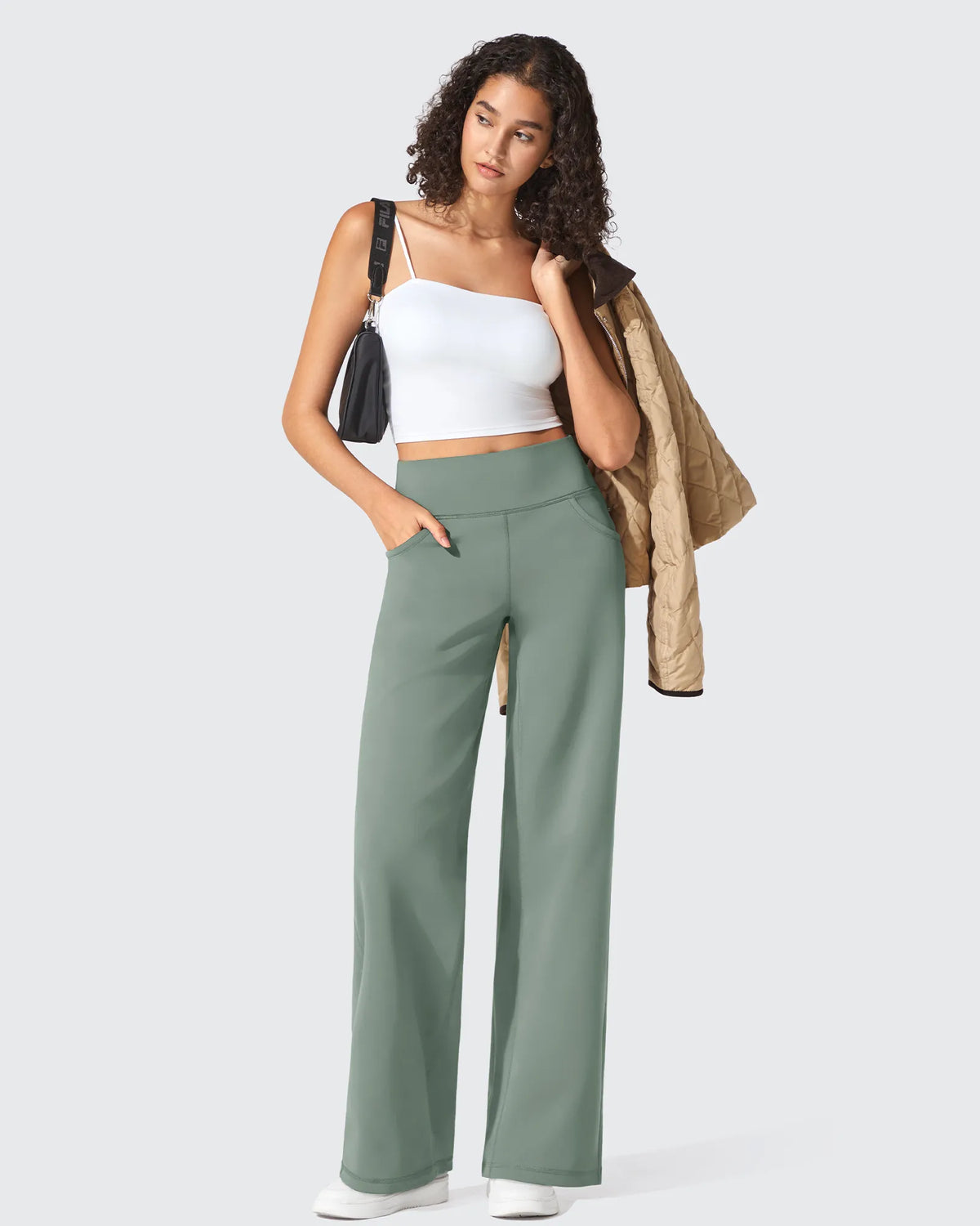 BareFeel Seamless High-Waist Dressy Wide Leg Pants