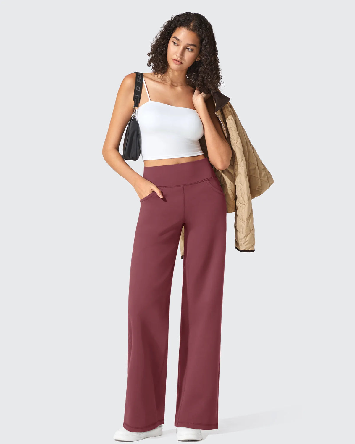 BareFeel Seamless High-Waist Dressy Wide Leg Pants