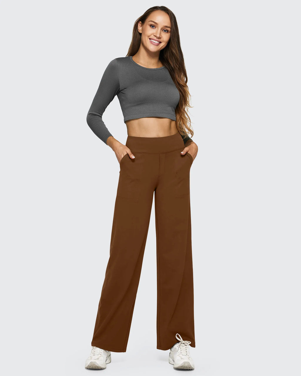 EverGoing Wide Leg Yoga Pants Business Casual 27''