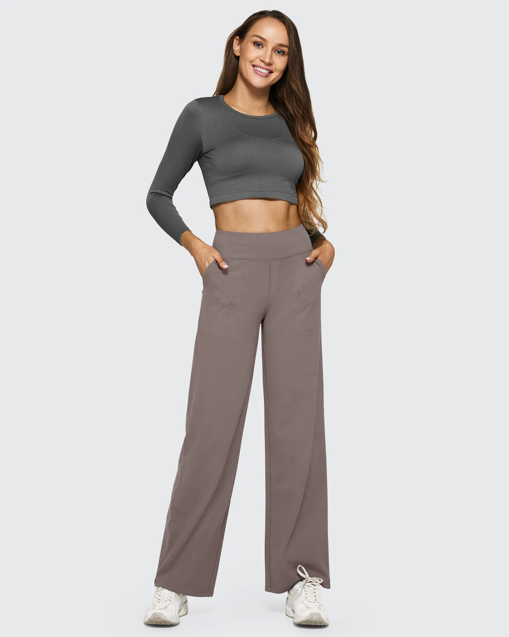 EverGoing Loose High-Waist Business Casual Pants 35''