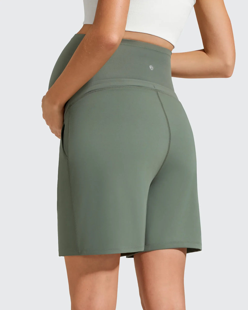 EverGoing Pockets Drawstring Over The Belly Pregnancy Shorts