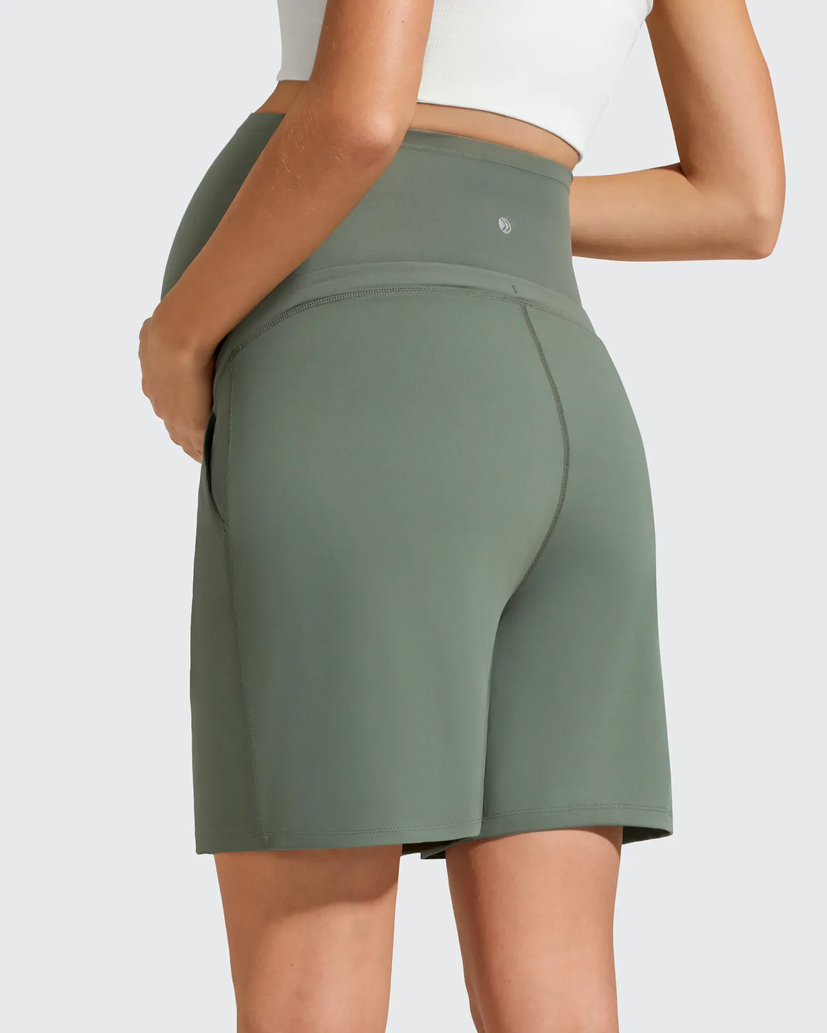 EverGoing Pockets Drawstring Over The Belly Pregnancy Shorts