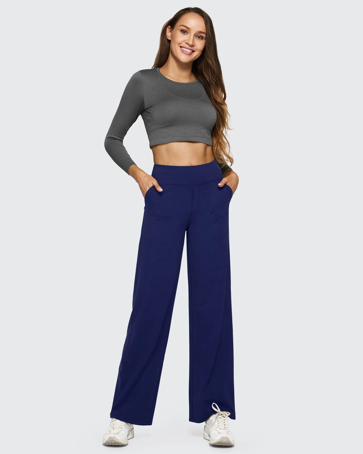 EverGoing Loose High-Waist Business Casual Pants 35''