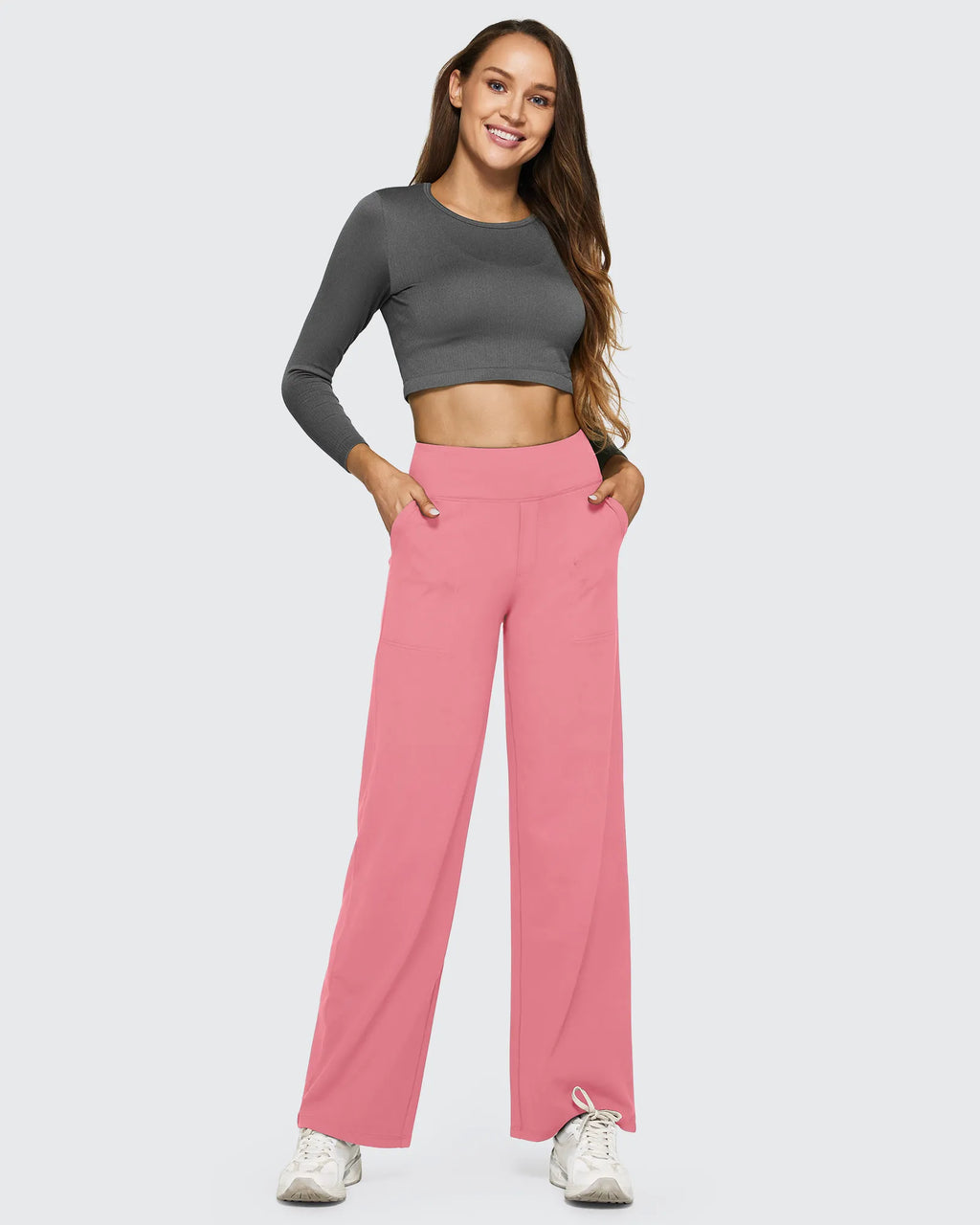 EverGoing Loose High-Waist Business Casual Pants 35''