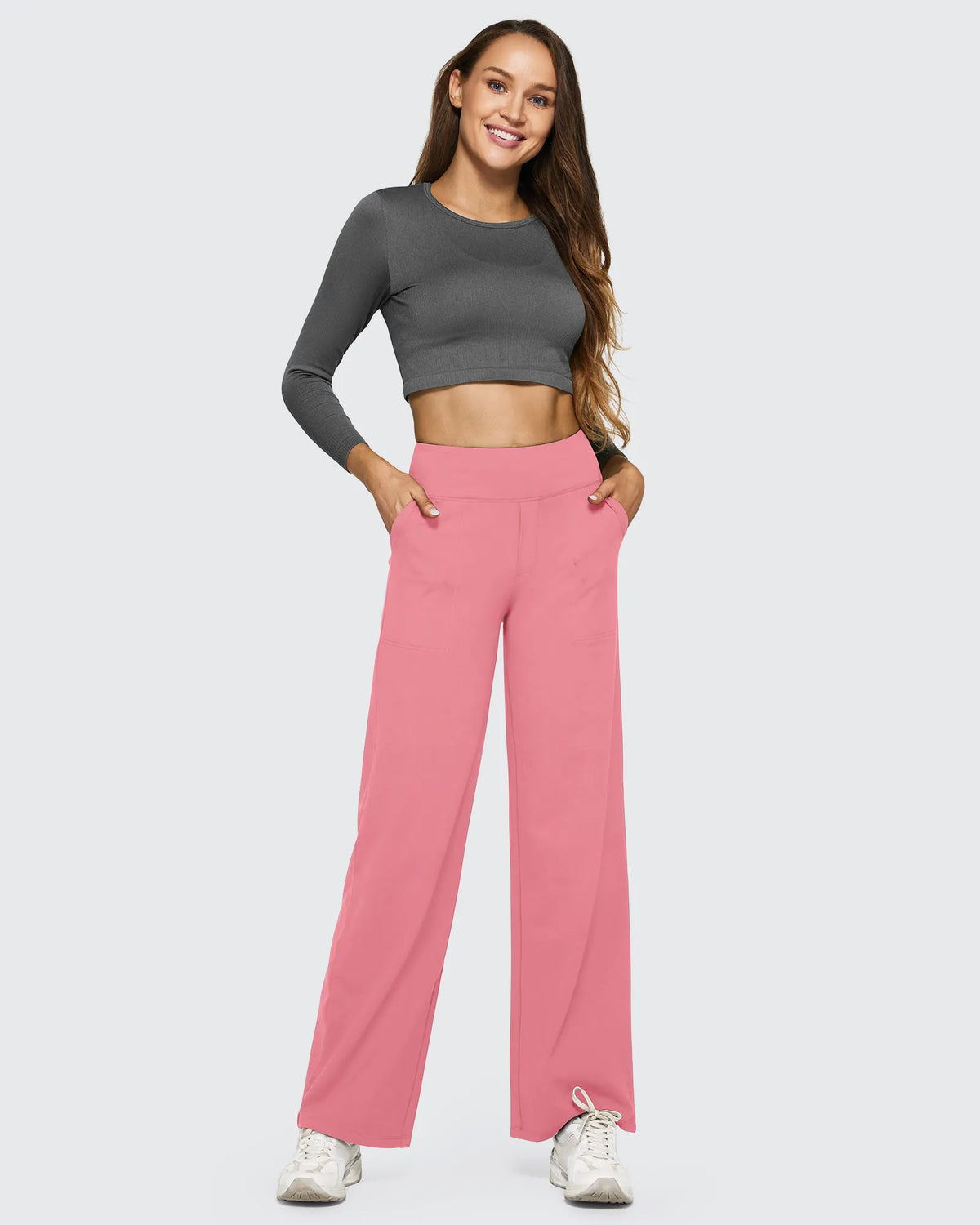EverGoing Loose High-Waist Business Casual Pants 35''